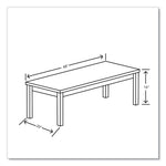 80000 Series Laminate Occasional Coffee Table, Rectangular, 48w x 20d x 16h, Pinnacle