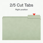 Pendaflex Pressboard Classification Folder, 2" Expansion, Legal Size, Gray Green, 25/Box (1006938)
