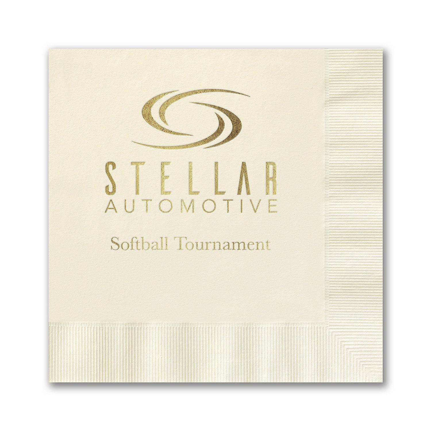 Ecru Luncheon Napkin - Foil Imprint, 100/BX