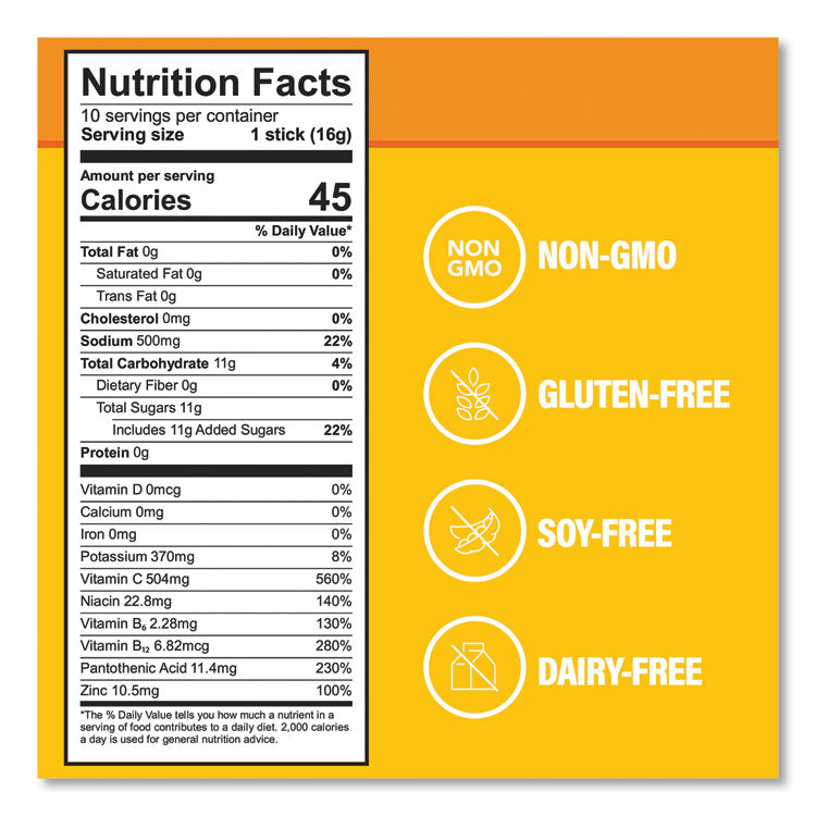 Immune Support, Tangerine, 0.56 oz Packet, 10/Pack