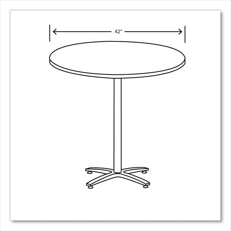 Between Round Table Top, 42" Diameter, Silver Mesh