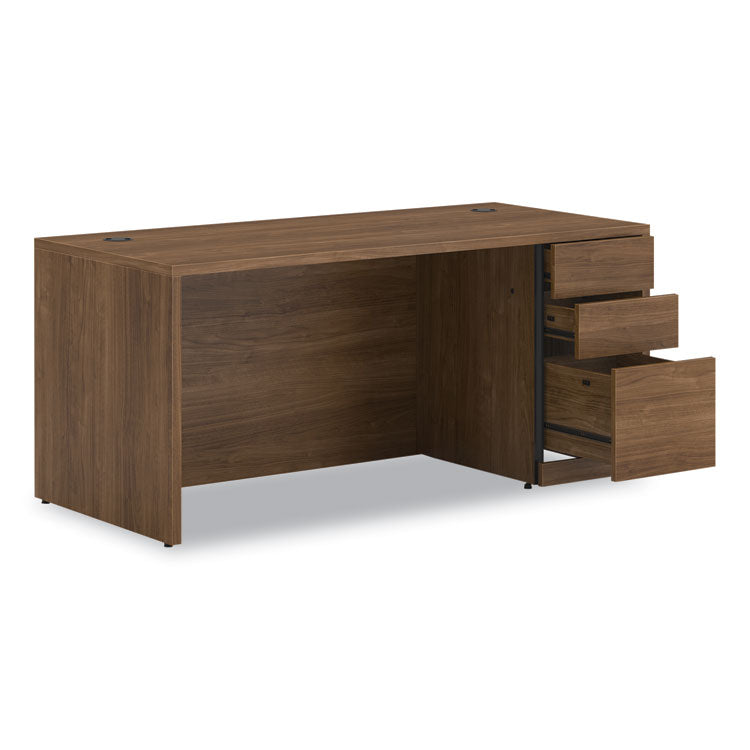 10500 Series Single Pedestal Desk, Right Pedestal: Box/Box/File, 66" x 30" x 29.5", Pinnacle