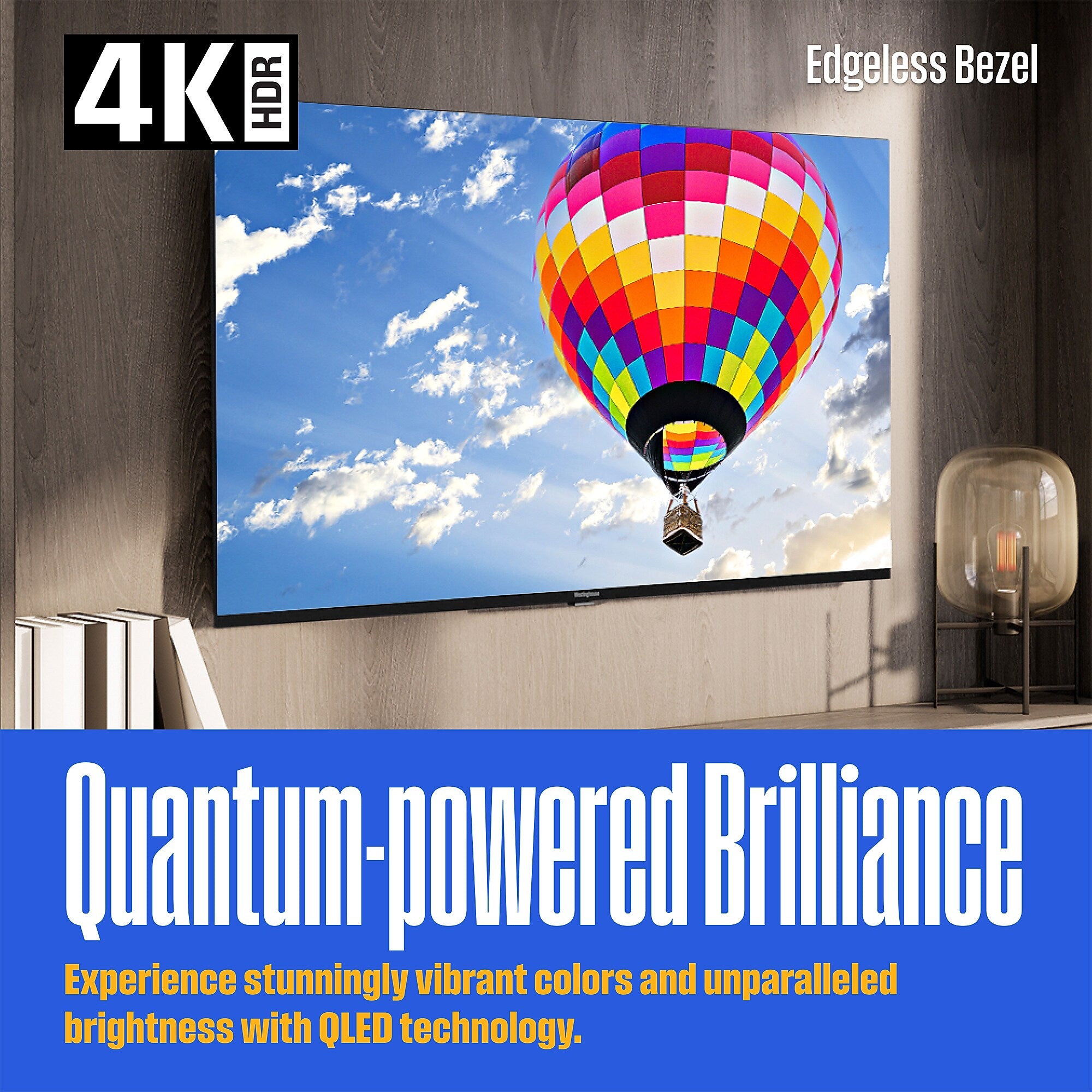 Westinghouse 50" Edgeless QLED 4K Ultra HD Roku TV (WR50QX400)