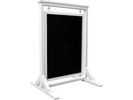 Excello Global Products Indoor/Outdoor Chalkboard Stand, 21" x 30", White/Black (HD-0090-WHT-OS)