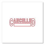 Message Stamp, Cancelled, Pre-Inked One-Color, Red