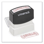 Message Stamp, Cancelled, Pre-Inked One-Color, Red
