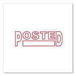 Message Stamp, Posted, Pre-Inked One-Color, Red