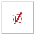 Round Message Stamp, Check Mark, Pre-Inked/re-Inkable, Red