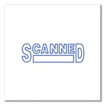 Message Stamp, Scanned, Pre-Inked One-Color, Blue
