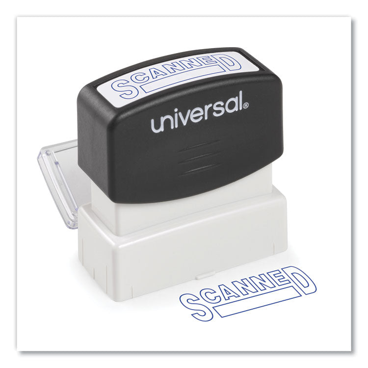 Message Stamp, Scanned, Pre-Inked One-Color, Blue
