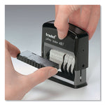 E4817 Printy Replacement Pad for Trodat Self-Inking Stamps, 0.38" x 2", Black