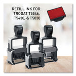 T5430 Professional Replacement Ink Pad for Trodat Custom Self-Inking Stamps, 1" x 1.63", Red