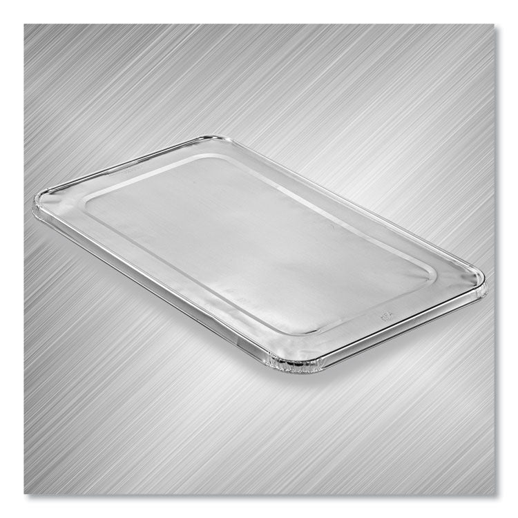 Steam Table Pan Lids, Full Curl Edge, Fits Full-Size Pan, 0.62" Deep, 12.87 x 20.81, 50/Carton
