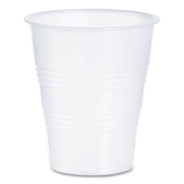 High-Impact Polystyrene Cold Cups, 7 oz, Plastic, Translucent, 100/Pack