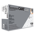 Latex Examination Gloves, Powder-Free, X-Large, 5 mil Thick, 9.45" Long, Cream, 100/Box
