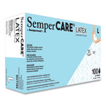 Latex Examination Gloves, Powder-Free, Large, 5 mil Thick, 9.45" Long, Cream, 100/Box