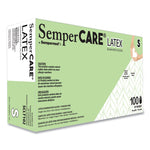 Latex Examination Gloves, Powder-Free, Small, 5 mil Thick, 9.45" Long, Cream, 100/Box, 10 Boxes/Carton