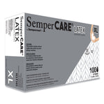 Latex Examination Gloves, Powder-Free, X-Large, 5 mil Thick, 9.45" Long, Cream, 100/Box, 10 Boxes/Carton