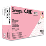 Latex Examination Gloves, Powder-Free, Medium, 5 mil Thick, 9.45" Long, Cream, 100/Box
