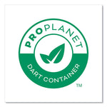 Compostable Paper Hot Cups, 10 oz, White/Green, 1,000/Carton