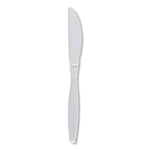 Heavyweight Polypropylene Cutlery, Knife, Plastic, White, 1,000/Carton