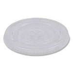 PET Cold Cup Lids, Fits 14 oz to 24 oz Cold Cups, Plastic, Clear, 100/Sleeve, 10 Sleeves/Carton
