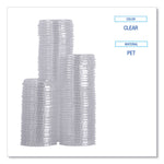 Souffle/Portion Cup Lids, Fits 1 oz Portion Cups, Plastic, Clear, 2,500/Carton