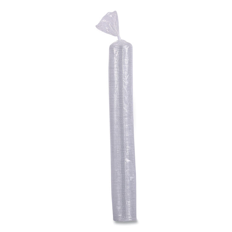Souffle/Portion Cup Lids, Fits 1 oz Portion Cups, Plastic, Clear, 2,500/Carton