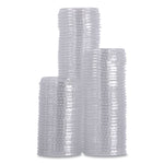 Souffle/Portion Cup Lids, Fits 1 oz Portion Cups, Plastic, Clear, 2,500/Carton