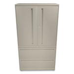 Brigade 700 Series Lateral File, Three-Shelf Enclosed Storage, 2 Legal/letter-Size File Drawers, Putty, 36" X 18" X 64.25"