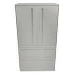 Brigade 700 Series Lateral File, Three-Shelf Enclosed Storage, 2 Legal/letter-Size File Drawers, Gray, 36" X 18" X 64.25"