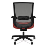 Convergence Mid-Back Task Chair, Synchro-Tilt And Seat Glide, Supports Up To 275 Lb, Red Seat, Black Back/base