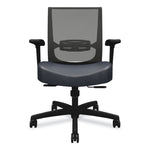Convergence Mid-Back Task Chair, Synchro-Tilt And Seat Glide, Supports Up To 275 Lb, Navy Seat, Black Back/base