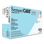 Latex Examination Gloves, Powder-Free, Large, 5 mil Thick, 9.45" Long, Cream, 100/Box, 10 Boxes/Carton