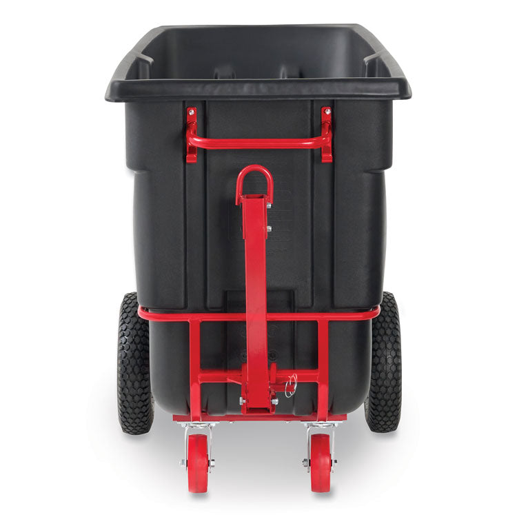 1 cu yd BRUTE Rotomolded Towable Tilt Truck, 2,100 lb Capacity, Black