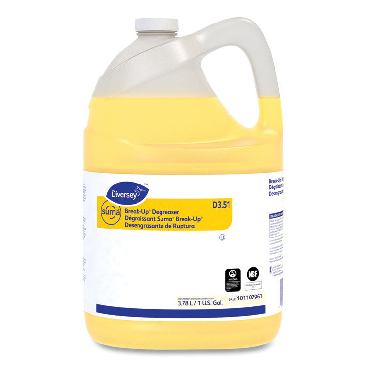 Suma Break-Up Degreaser D3.51, Characteristic Scent, 1 gal Bottle, 4/Carton