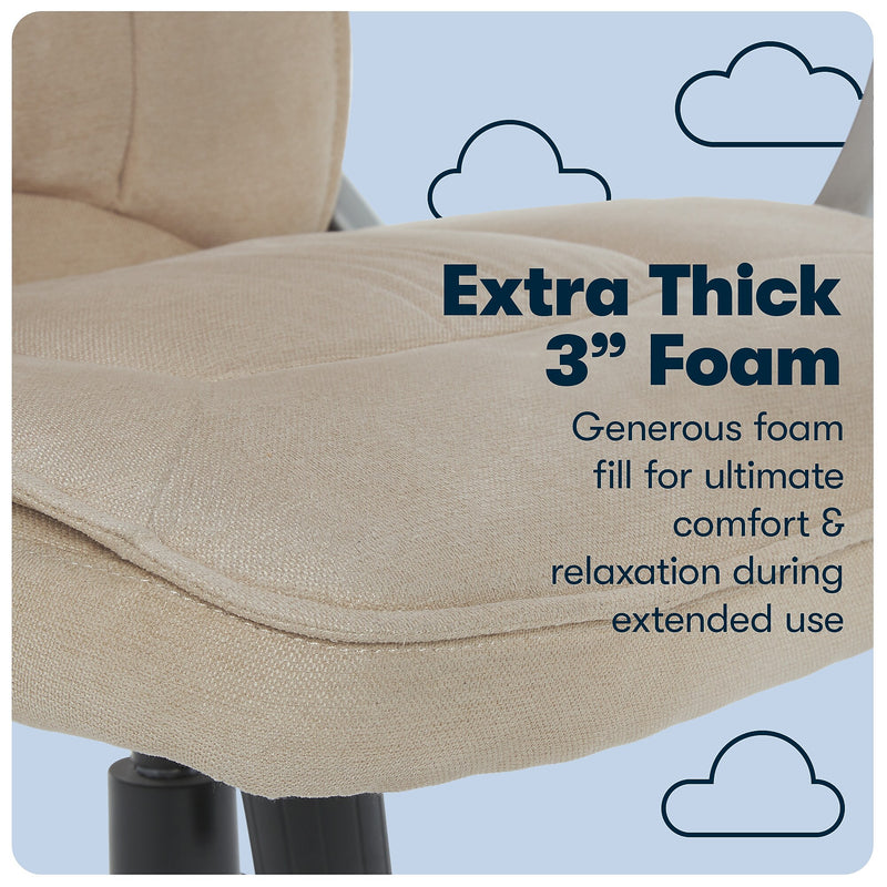 Serta Cyrus Ergonomic Fabric Swivel Executive Chair, Fawn Tan (47911)