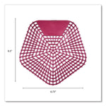 Boardwalk Anti-Splash Urinal Screen, Apple Cinnamon Scent, Red, 10/Box (WCBX-P-010I010I-01-AAS80-)