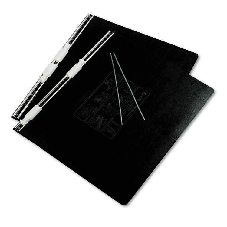 Presstex Covers With Storage Hooks, 2 Posts, 6" Capacity, 14.88 X 11, Black
