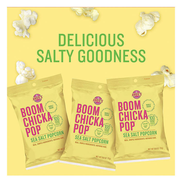 BOOMCHICKAPOP Popcorn, 0.6 oz Bag, 24 Bags/Carton