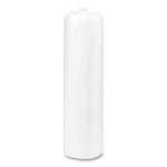 High-Density Commercial Can Liners, 10 gal, 8 mic, 24" x 24", Natural, Interleaved Roll, 50 Bags/Roll, 20 Rolls/Carton