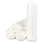 High-Density Commercial Can Liners, 30 gal, 8 mic, 30" x 37", Clear, Interleaved Roll, 25 Bags/Roll, 20 Rolls/Carton
