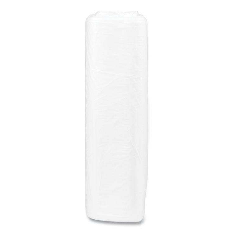 High-Density Commercial Can Liners, 33 gal, 13 mic, 33" x 40", Clear, Interleaved Roll, 25 Bags/Roll, 20 Rolls/Carton
