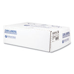 High-Density Commercial Can Liners, 33 gal, 16 mic, 33" x 40", Black, Interleaved Roll, 25 Bags/Roll, 10 Rolls/Carton