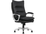La-Z-Boy Jenkins Ergonomic Bonded Leather Executive Big & Tall Chair, 400 lb. Capacity, Black (60075-BLK)