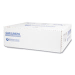 High-Density Commercial Can Liners, 45 gal, 16 mic, 40" x 48", Black, Interleaved Roll, 25 Bags/Roll, 10 Rolls/Carton