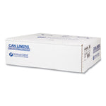 High-Density Commercial Can Liners, 45 gal, 22 mic, 40" x 48", Black, Interleaved Roll, 25 Bags/Roll, 6 Rolls/Carton