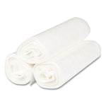 High-Density Commercial Can Liners, 56 gal, 22 mic, 43" x 48", Natural, Interleaved Roll, 25 Bags/Roll, 8 Rolls/Carton