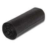 Low-Density Commercial Can Liners, 30 gal, 0.9 mil, 30" x 36", Black, Interleaved Roll, 25 Bags/Roll, 8 Rolls/Carton