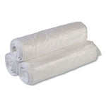 Low-Density Commercial Can Liners, 60 gal, 1.15 mil, 38" x 58", Clear, Interleaved Roll, 20 Bags/Roll, 5 Rolls/Carton